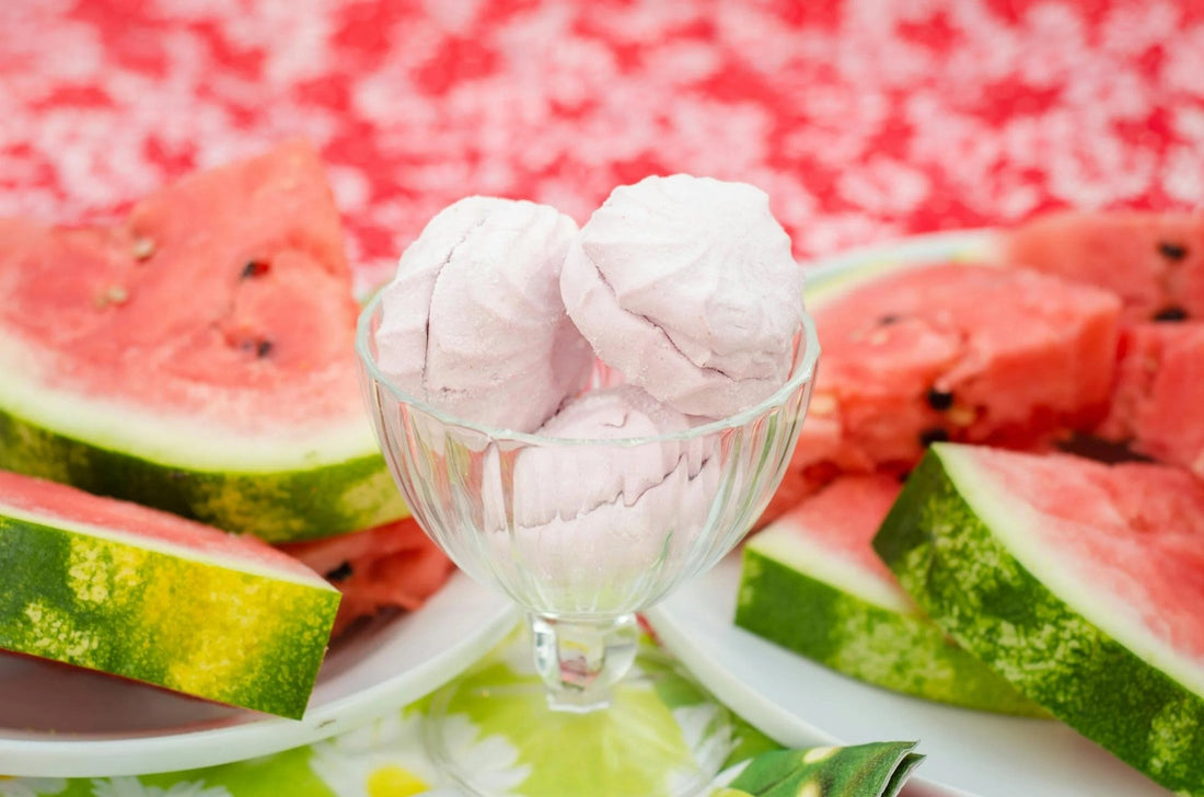 watermelon in glass jars