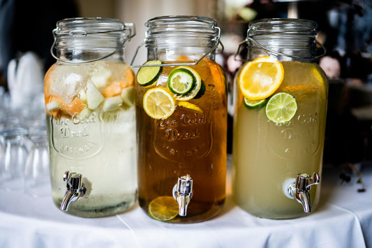 6 Bulk Glass Jars with Lids Recommended Sizes for Large Volume of Beverages