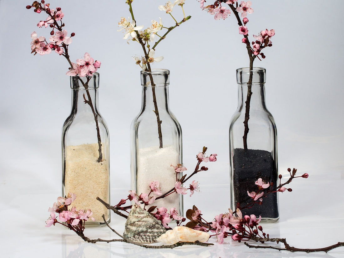 tiny bottles with corks