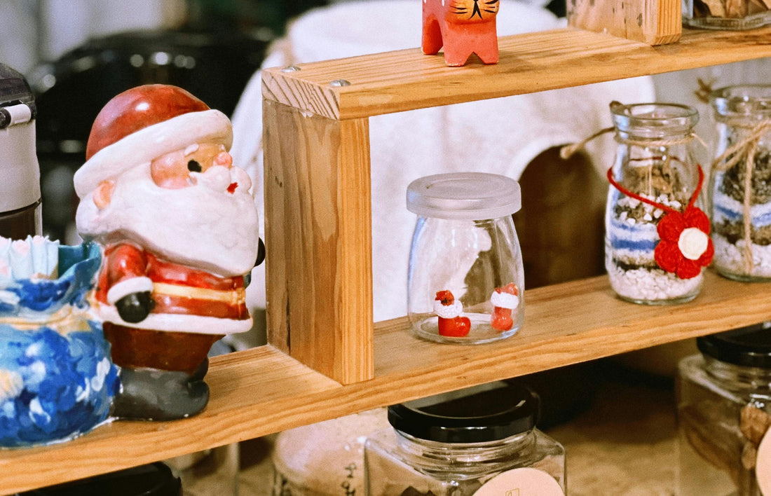 13 DIY Ways to Style or Decorate Glass Square Jars and Bottles For Chrismas