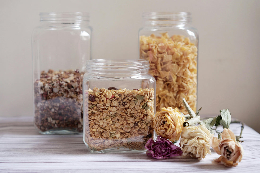 glass storage jar for food