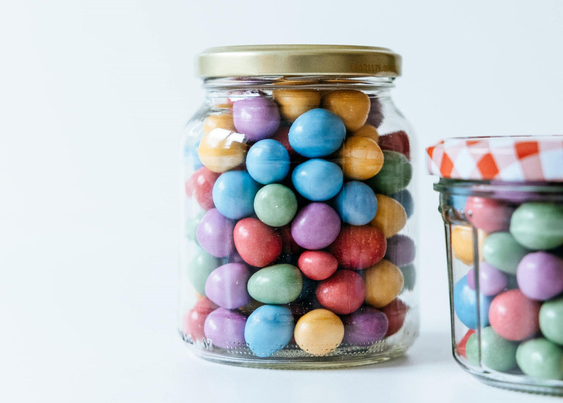 sweet glass jars with lids