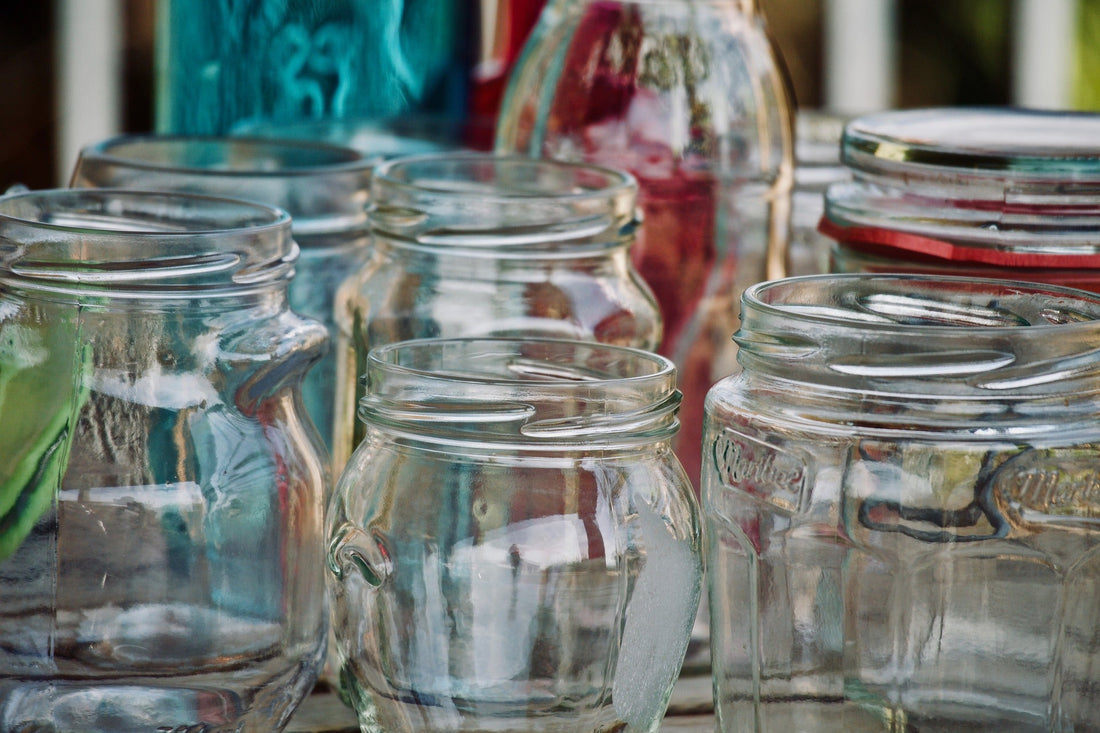 storage jars with lids  kitchen glass storage