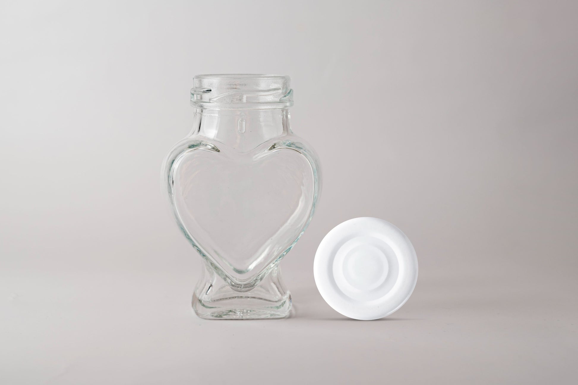 Glass Jar 106 ml Heart - Southern Jar Company Ltd