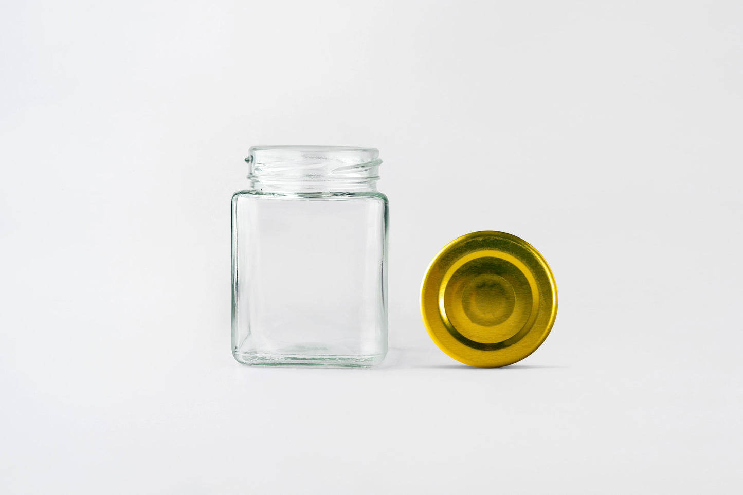 Glass Jar 120ml Square - Southern Jar Company Ltd