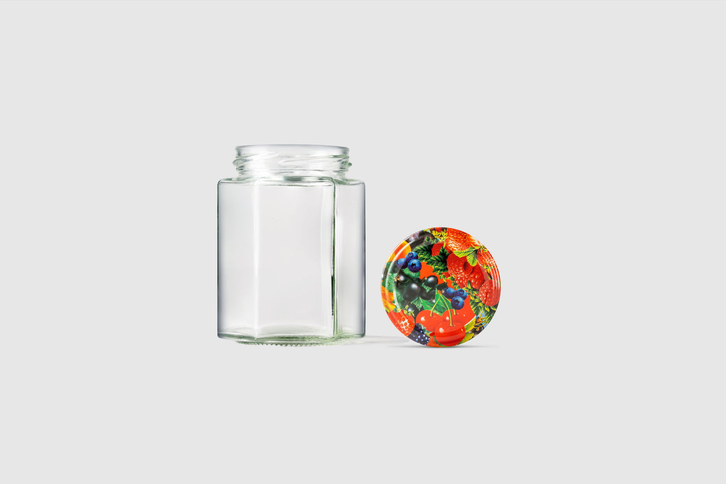 Glass Jar 196ml Hexagonal - Southern Jar Company Ltd