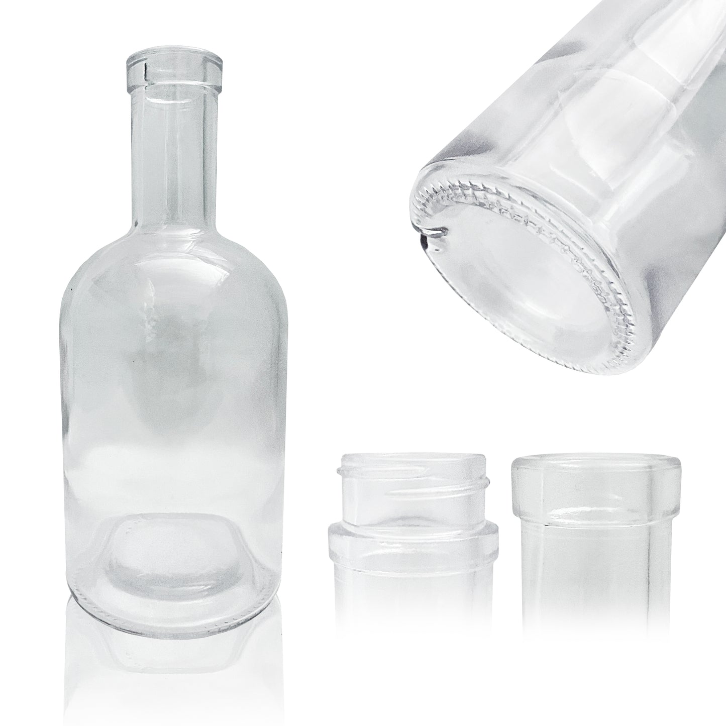 500ml Spirits Glass Bottle Blanka