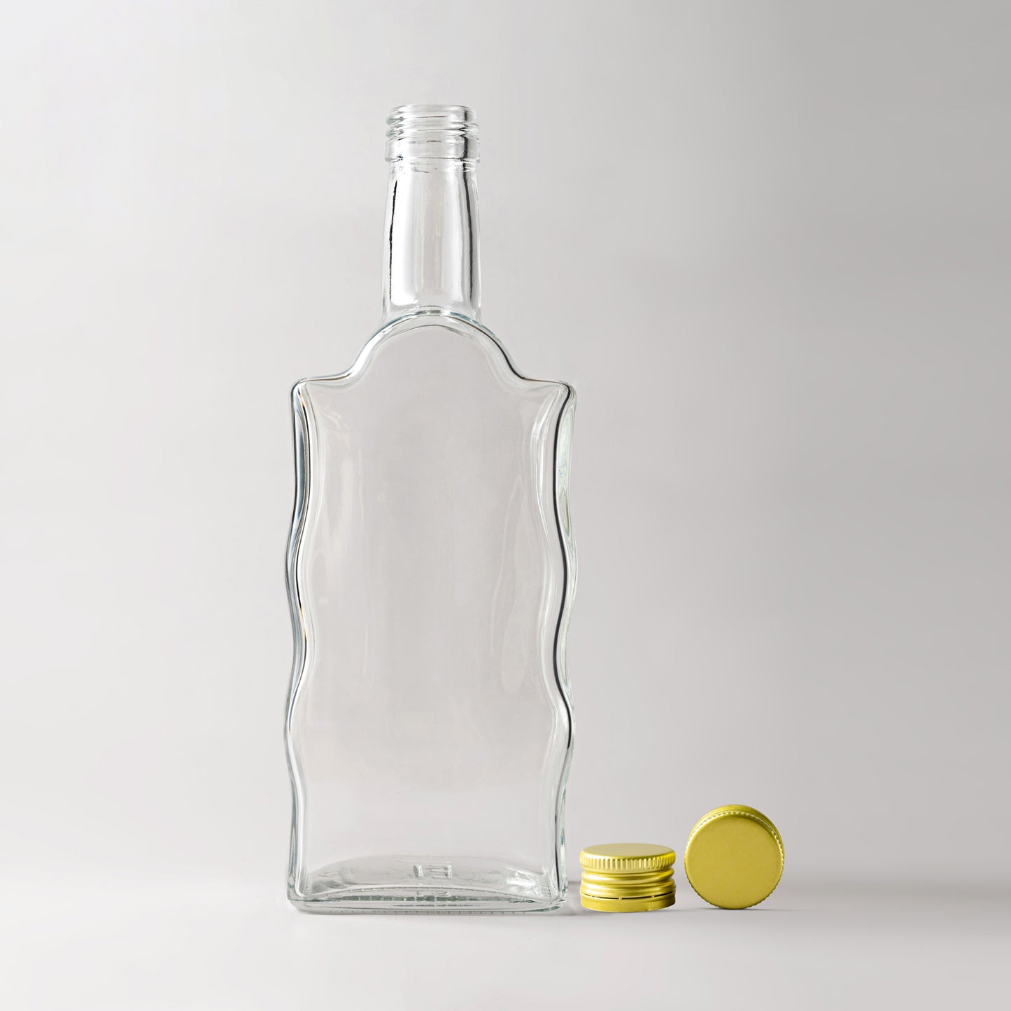 500ml glass bottle with screw caps