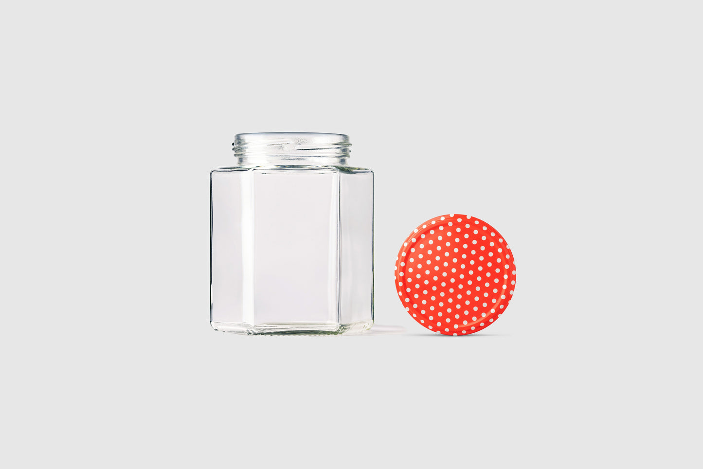 Glass Jar 500ml Hexagonal - Southern Jar Company Ltd