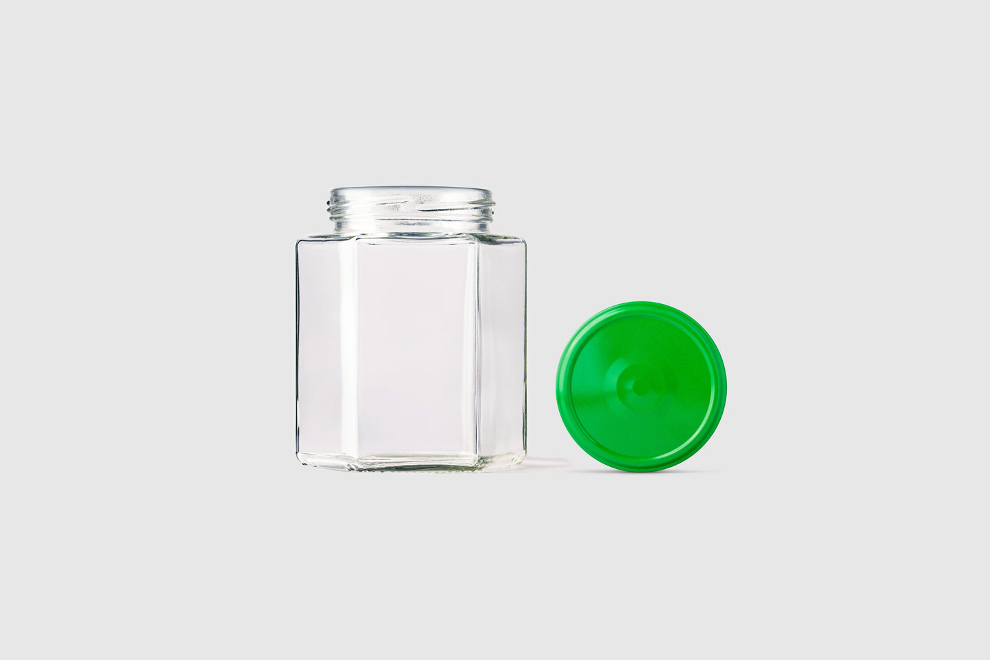 Glass Jar 500ml Hexagonal - Southern Jar Company Ltd