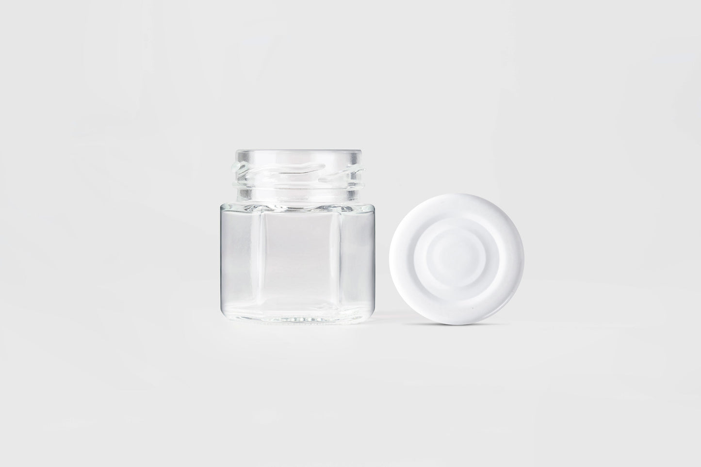 Glass Jar 50ml Hexagonal - Southern Jar Company Ltd