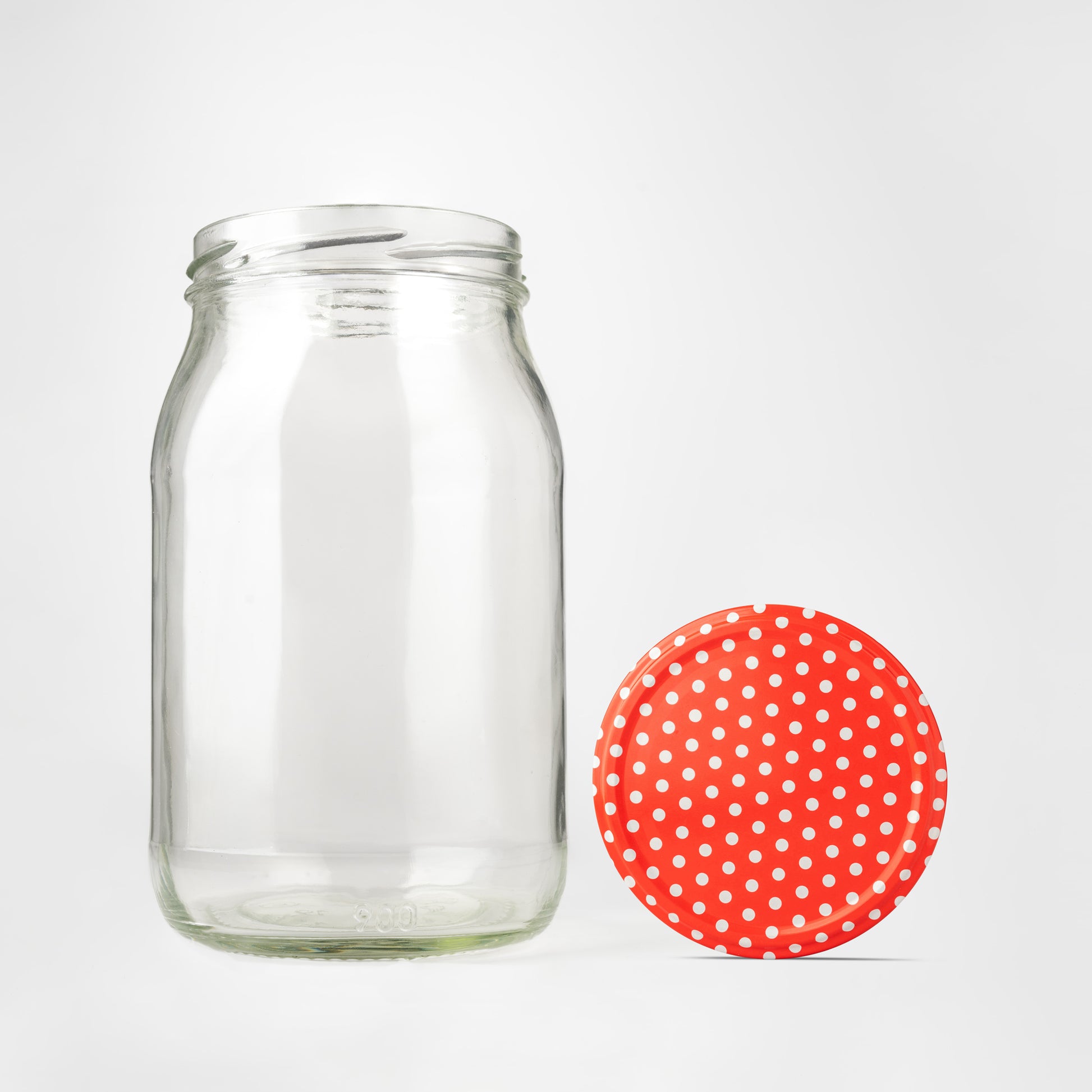 880 ml round glass jar