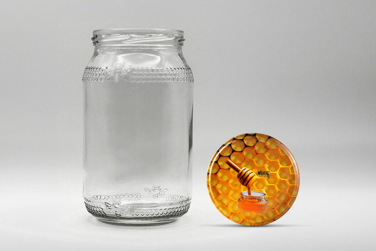 Glass Jar 900ml Honey