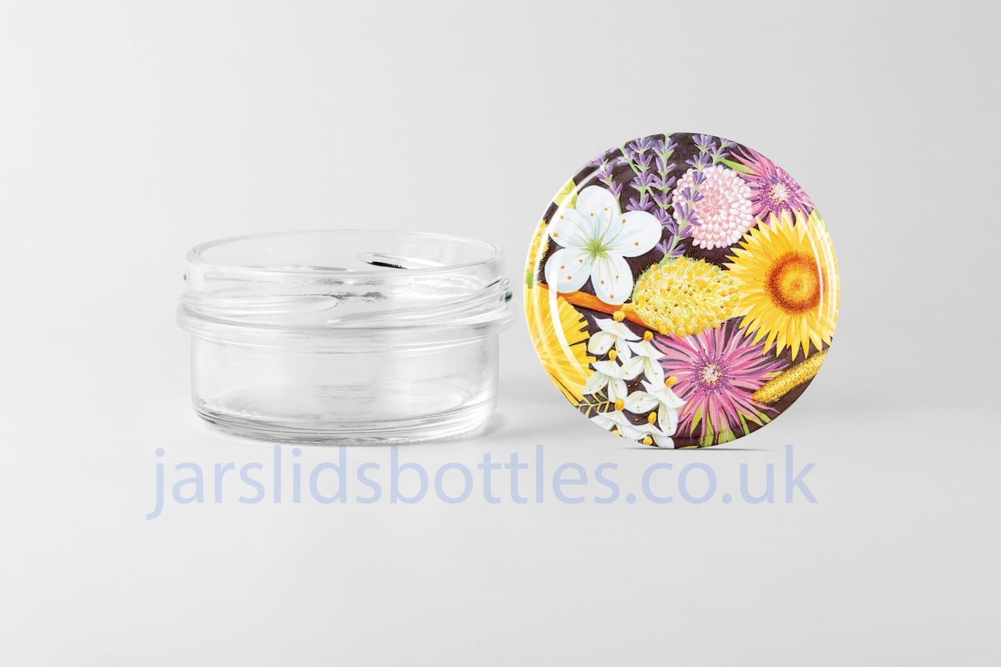 65 ml glass jar low profile