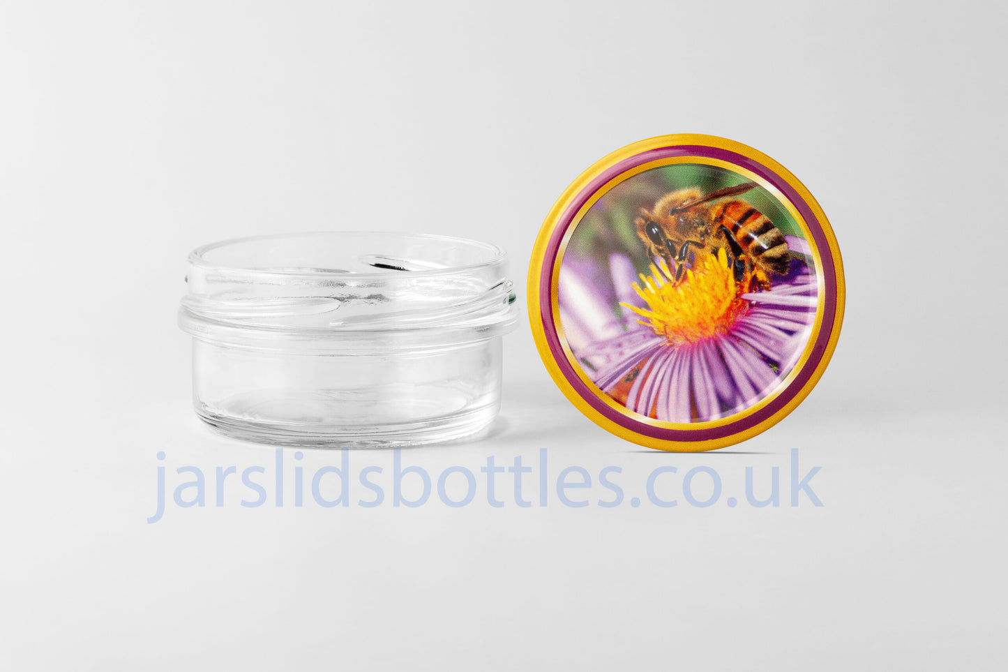 65 ml glass jar low profile
