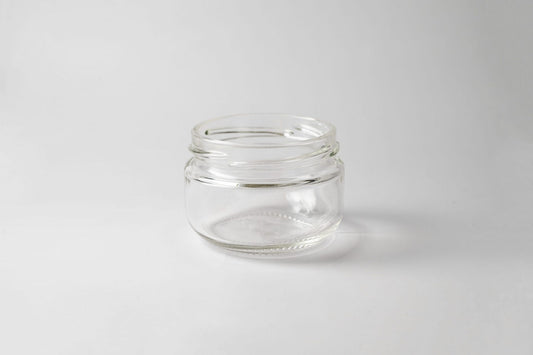 Glass jar 100 ml Caviar. Variety of lids included.