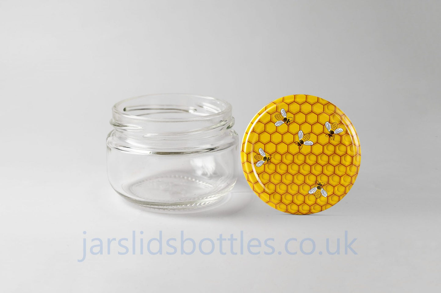 Glass jar 100 ml Caviar. Variety of lids included.