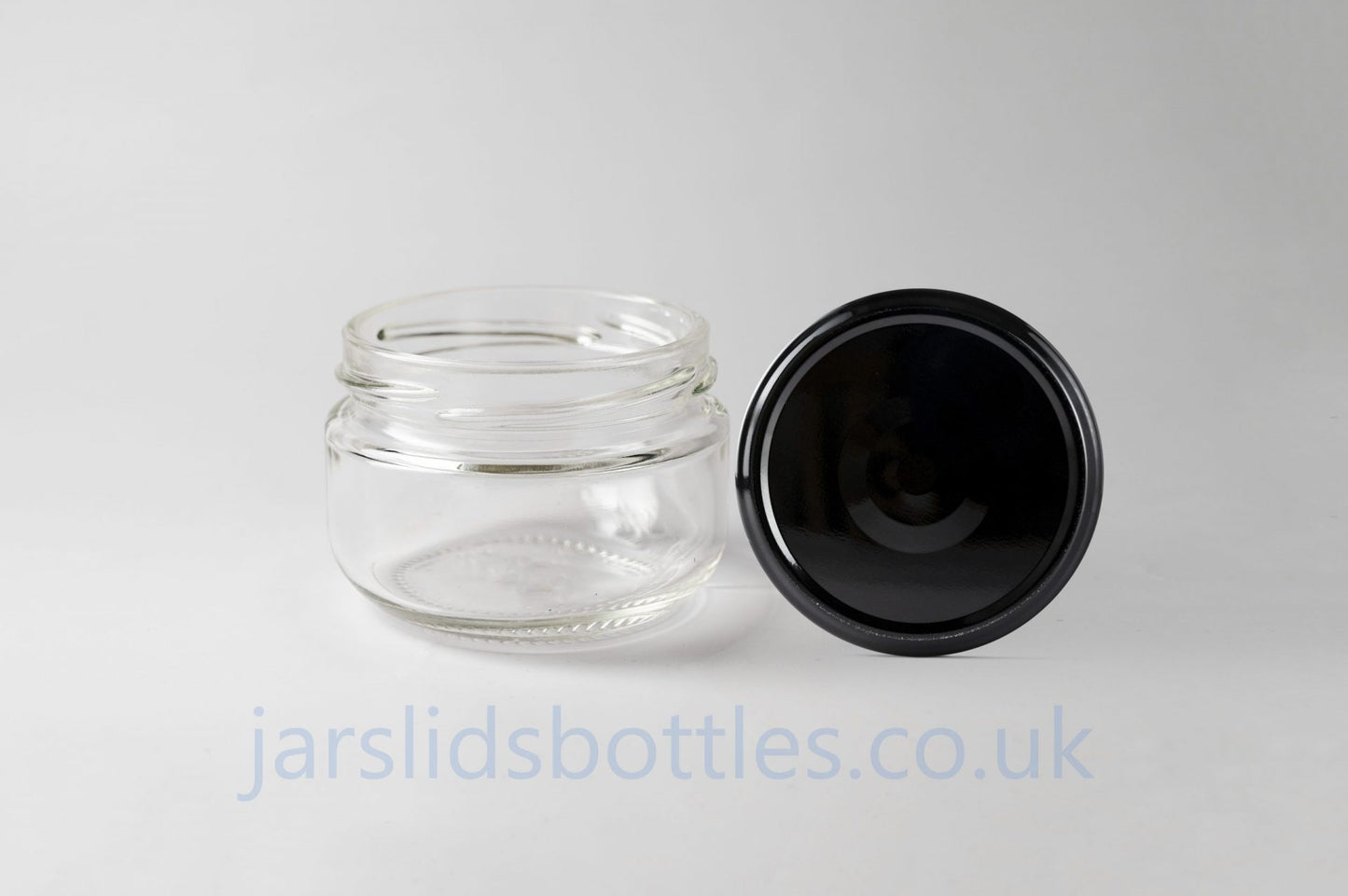 Glass jar 100 ml Caviar. Variety of lids included.