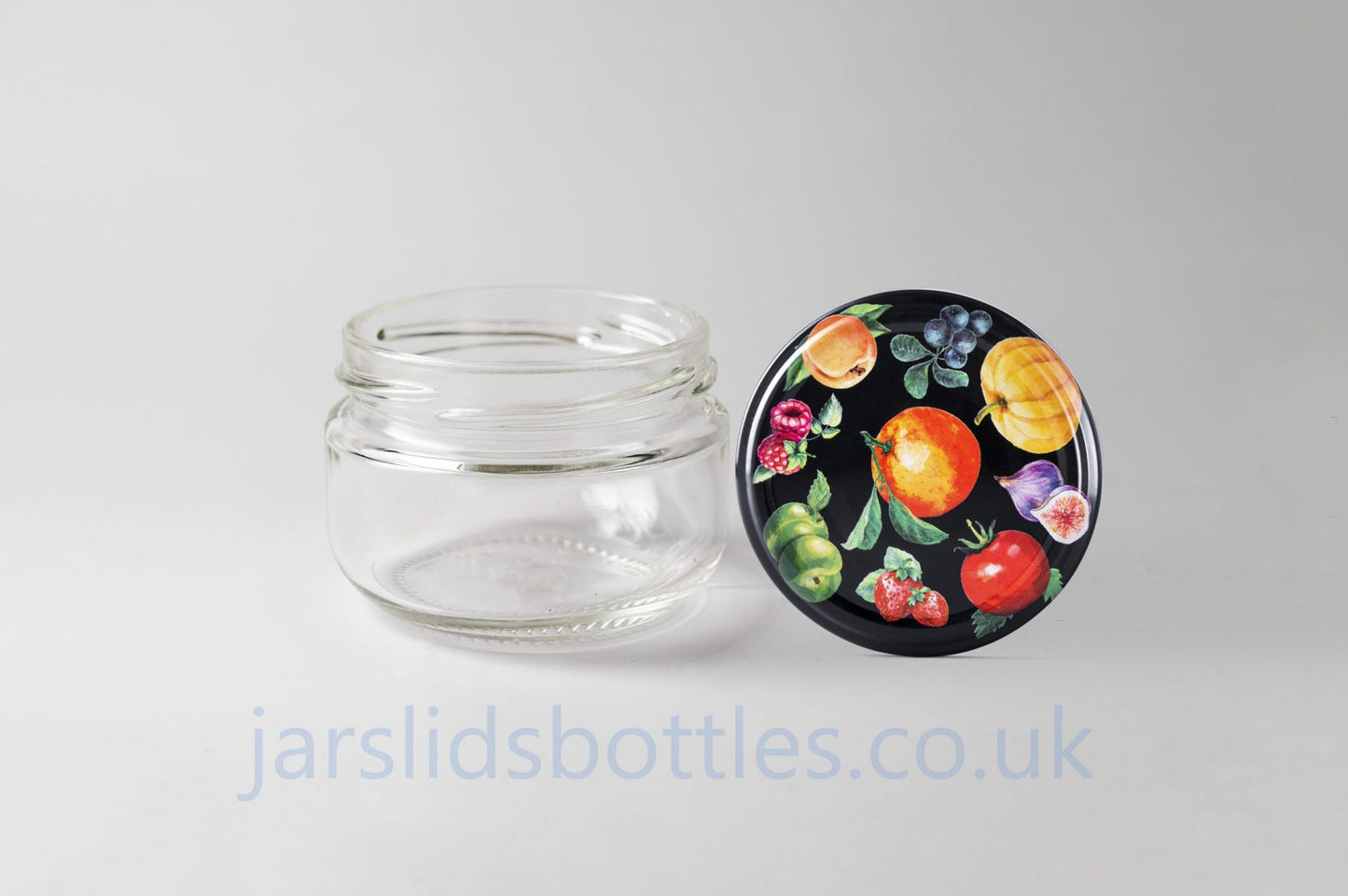 Glass jar 100 ml Caviar. Variety of lids included.