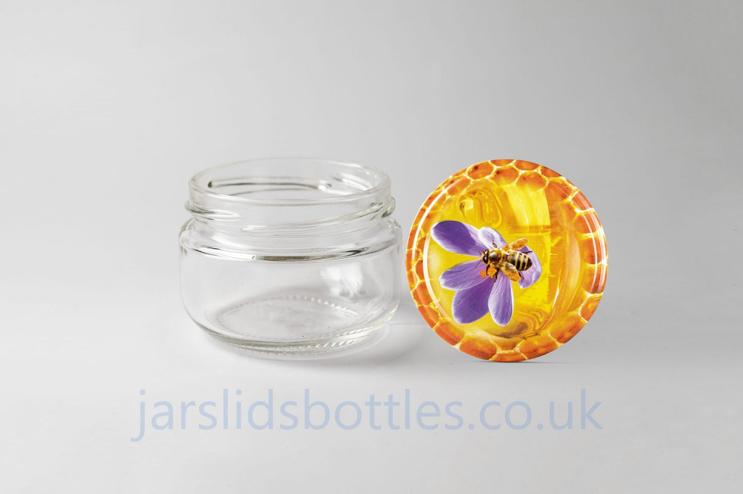 Glass jar 100 ml Caviar. Variety of lids included.