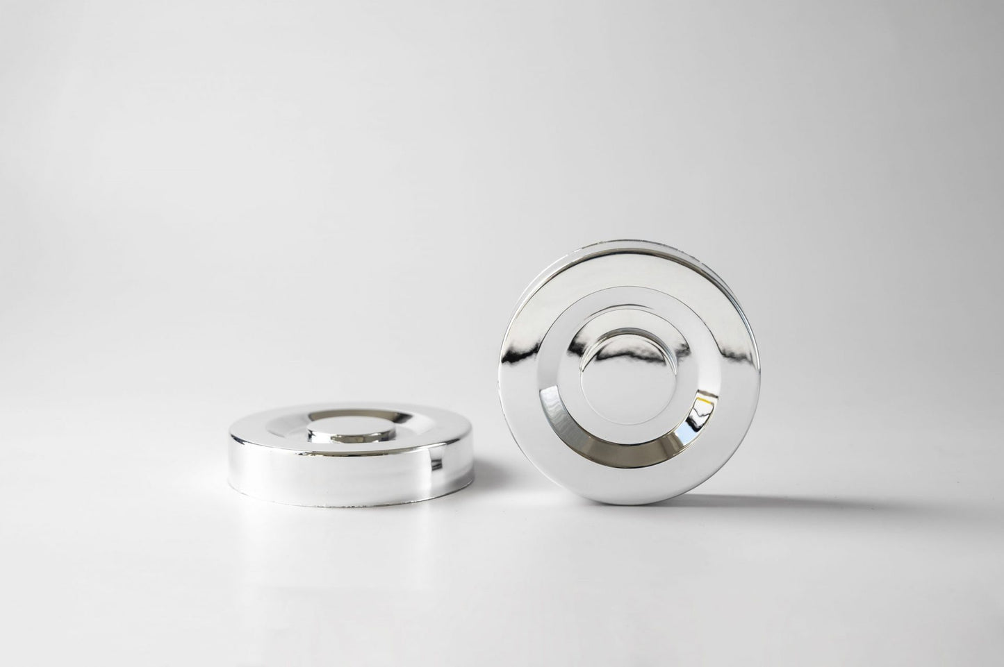 Plastic Deep Silver lid 53 mm diameter