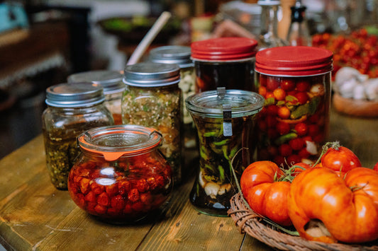 austrian pickles in glass jars