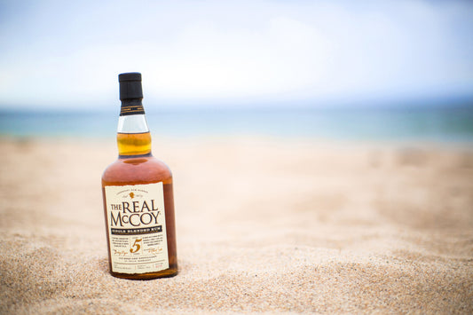 barbados rum in glass bottles