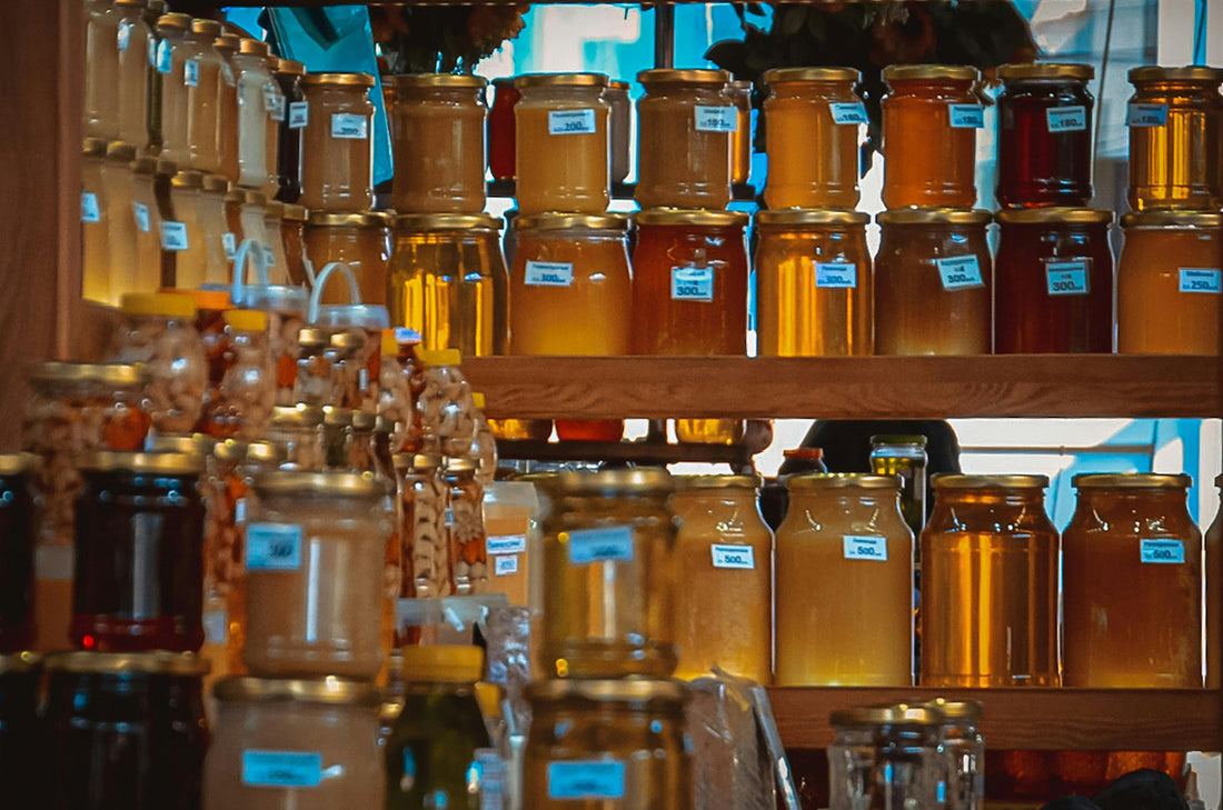 honey glass jars