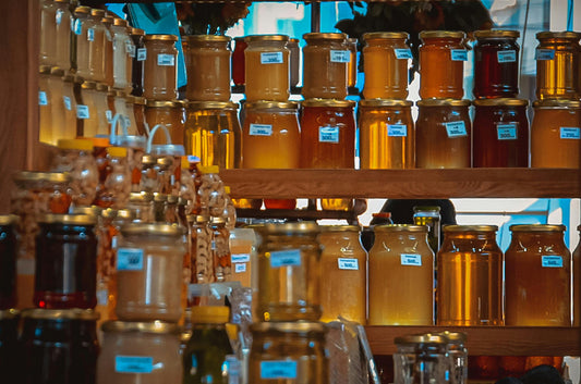 honey glass jars
