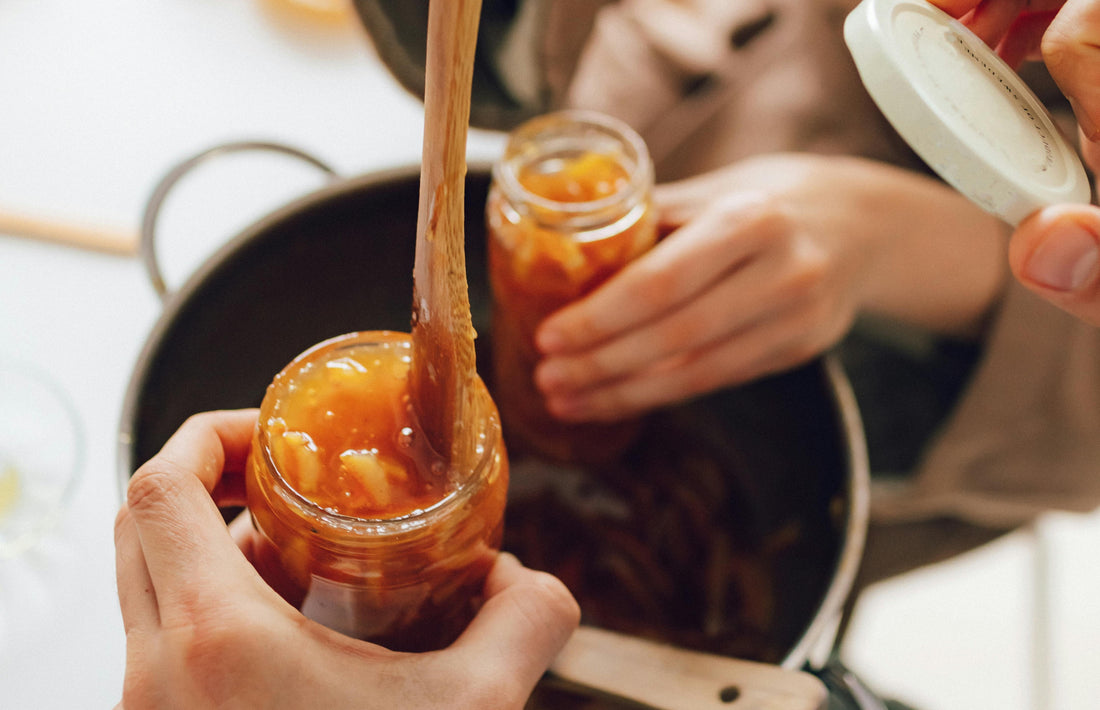 How to Prepare and Preserve Ginger Peach Jam in Empty Jars (in 4 Steps)