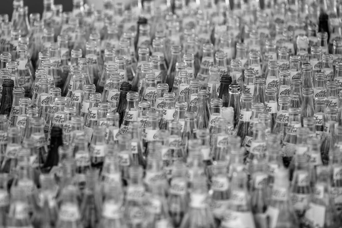 glass bottles