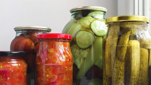 glass jars with lids