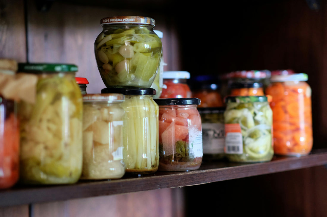 glass storage jars