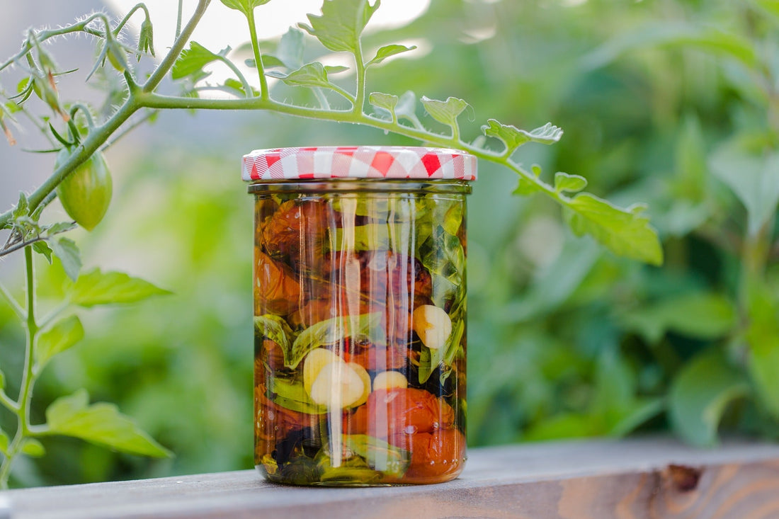 glass jars with lids