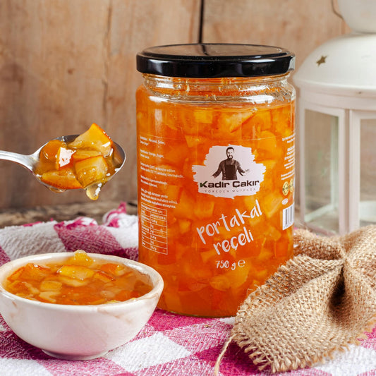 homemade jam in glass jar with lid