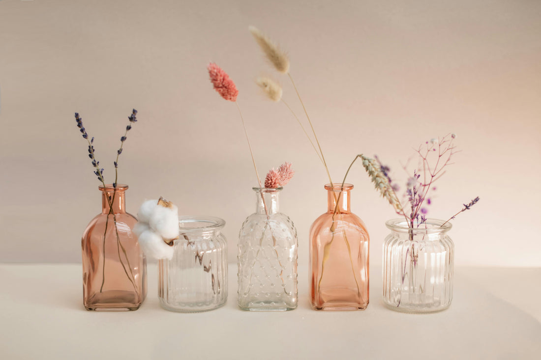 decorative glass bottles