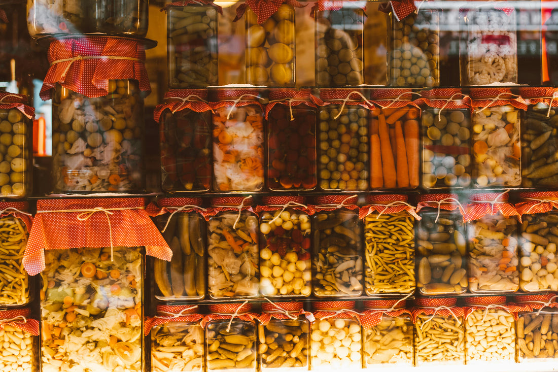 glass jars with lids