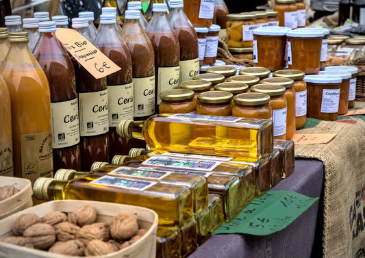 tunisia glass jars and bottles