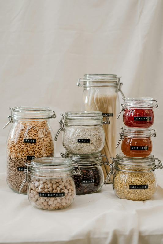 6 Bulk Glass Jars with Lids Recommended Sizes for Large Volume of Beverages