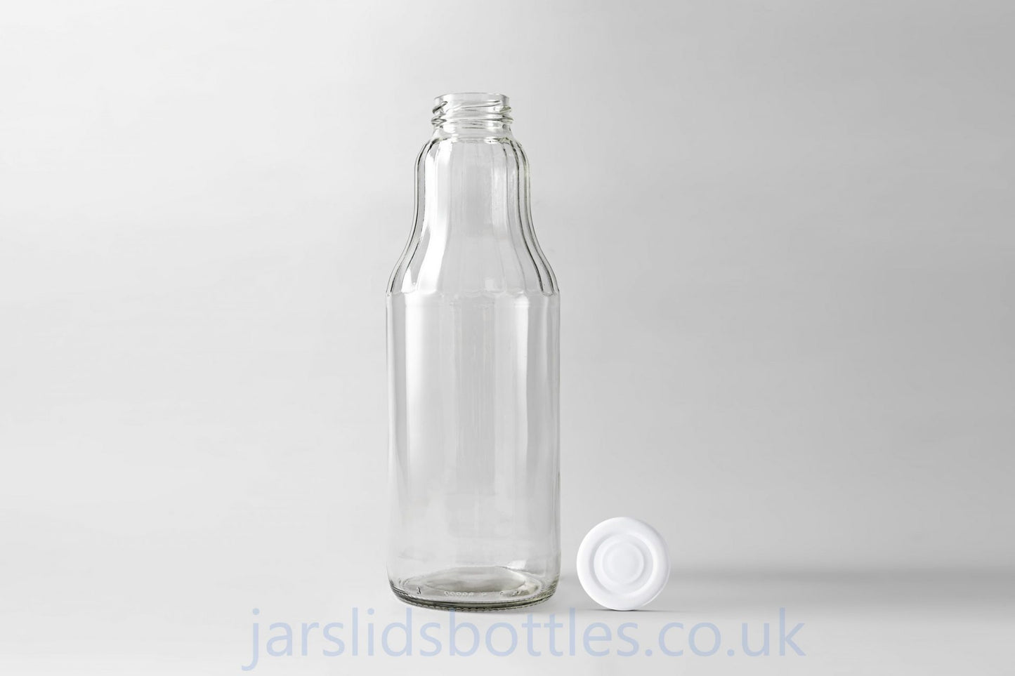 1000ml Glass Juice Bottle Fruit white lid
