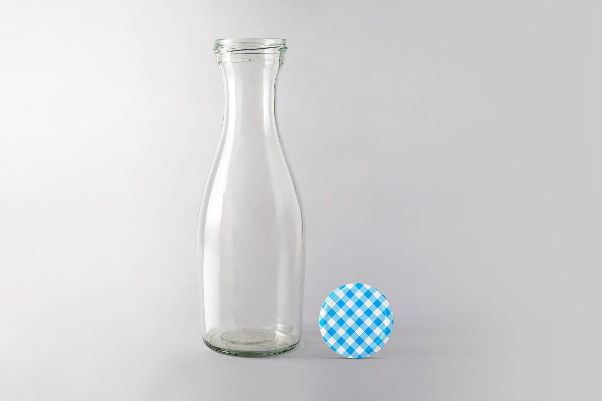 1000ml Glass Juice Bottle TO 66 black lid