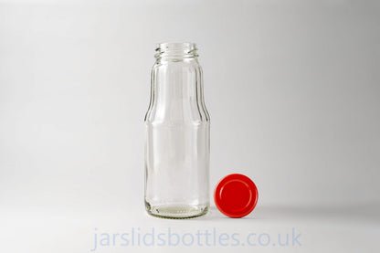 1000ml Glass Juice Bottle red lid