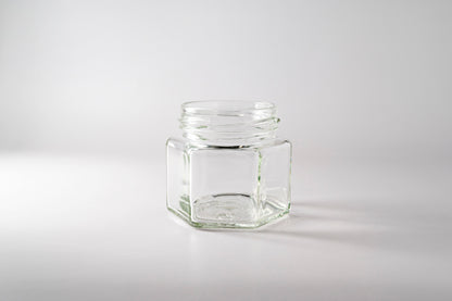 100ml hexagonal glass jar