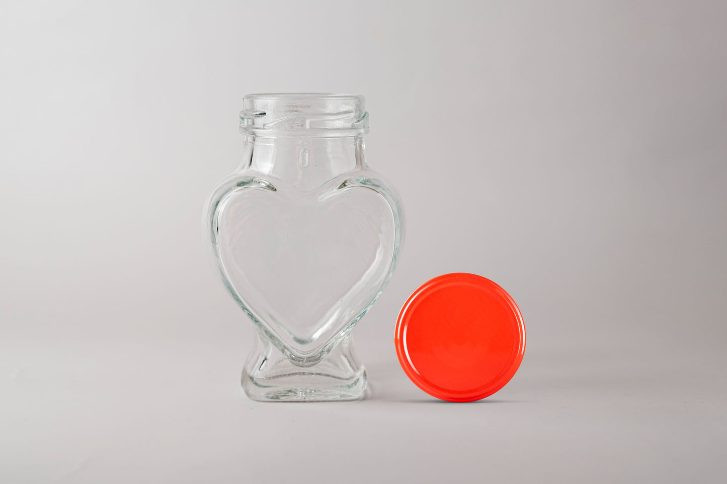 Glass Jar 106 ml Heart - Southern Jar Company Ltd