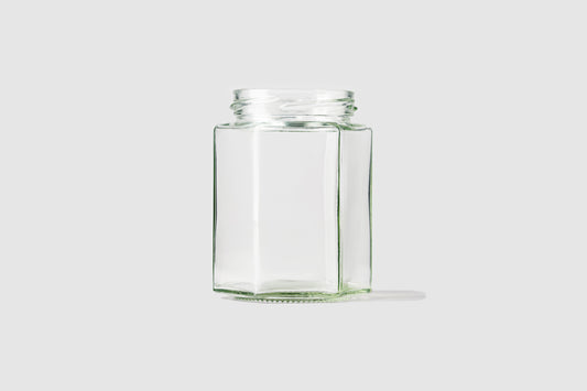 Glass Jar 110 ml Hexagonal - Southern Jar Company Ltd