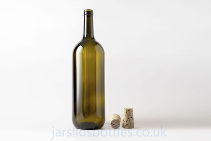 1500ml olive wine bottle with cork stoppers