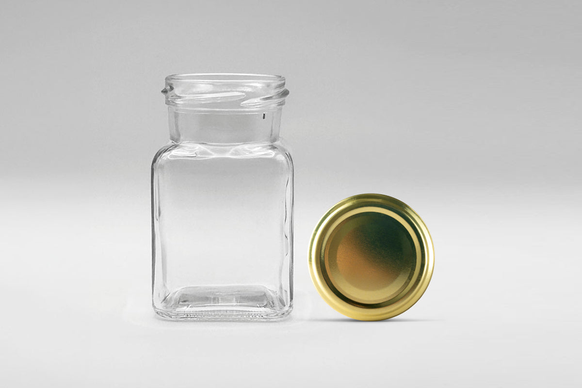 Glass Jar 150ml Square - Southern Jar Company Ltd