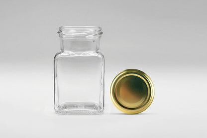 Glass Jar 150ml Square - Southern Jar Company Ltd