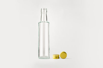 200ml Glass Bottle Crystal with screw caps