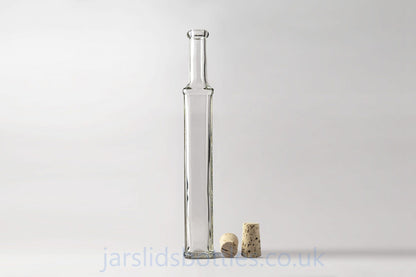 200ml Glass Bottle Esmeralda with cork stoppers